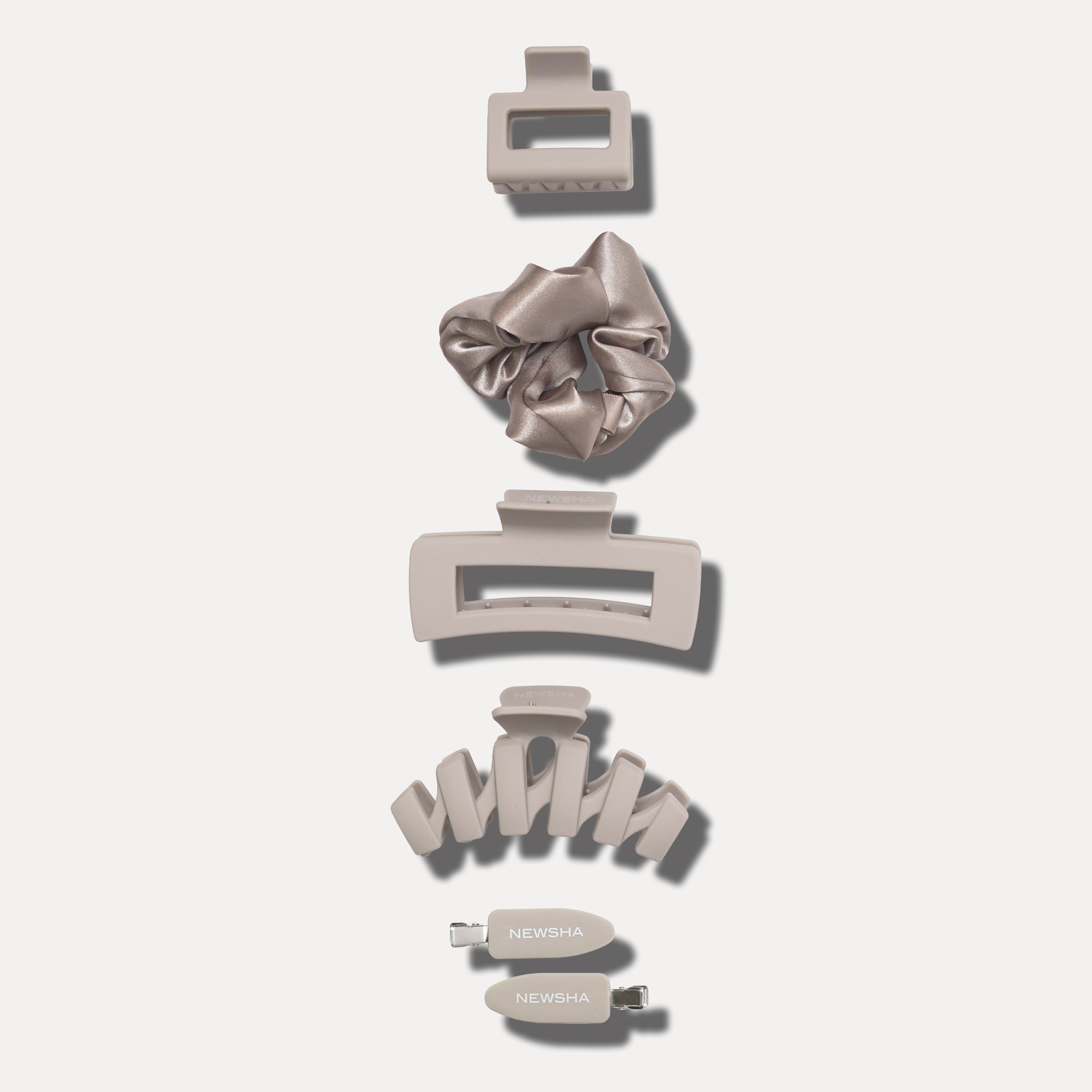 Hair Accessories Set Beige | 5er