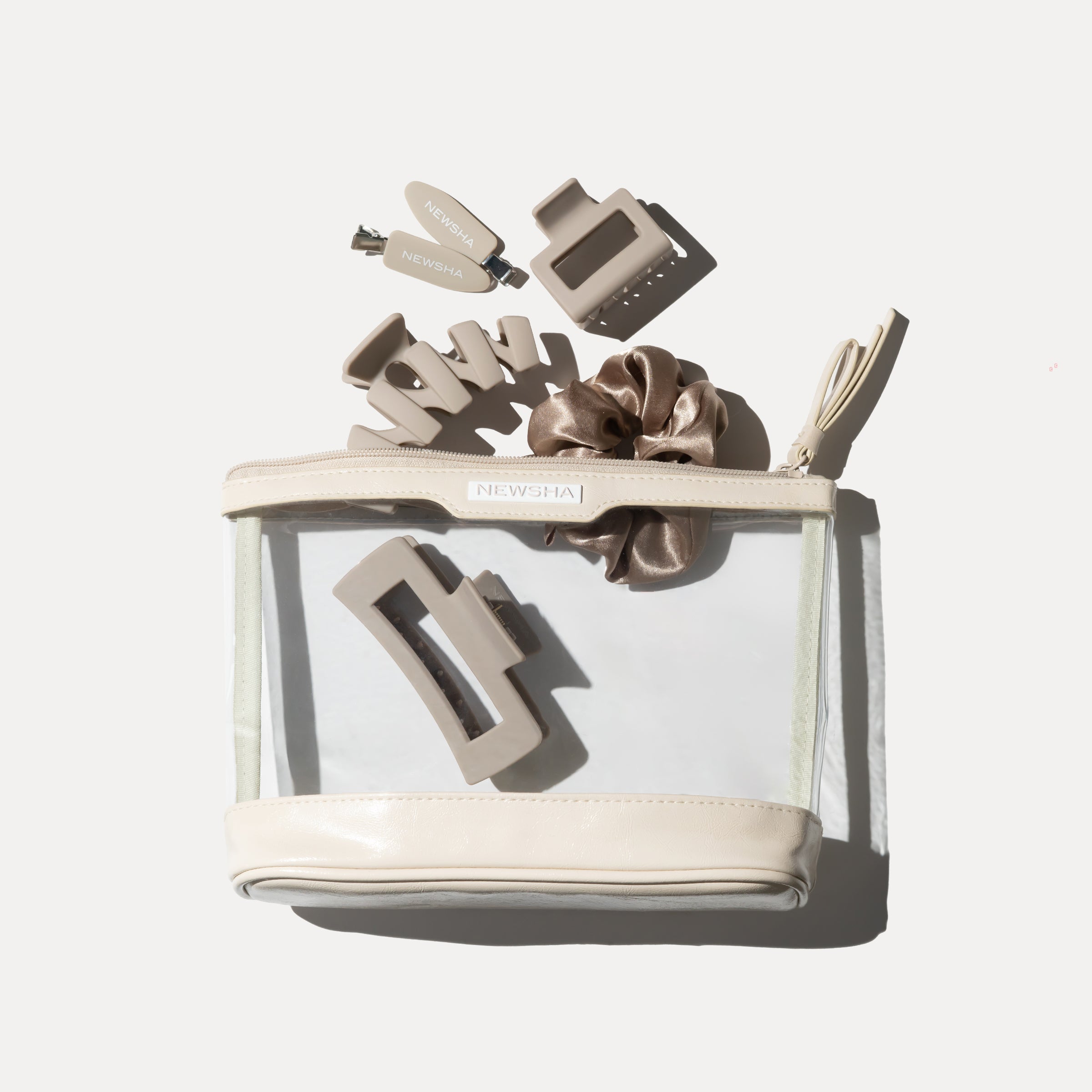 Hair Accessories Set Beige | 5er